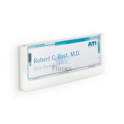 Információs tábla, 149x52,5 mm, DURABLE "CLICK SIGN", fehér