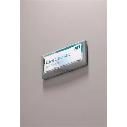 Információs tábla, 149x52,5 mm, DURABLE "CLICK SIGN", szürke
