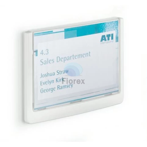 Információs tábla, 149x105,5 mm, DURABLE "CLICK SIGN", fehér