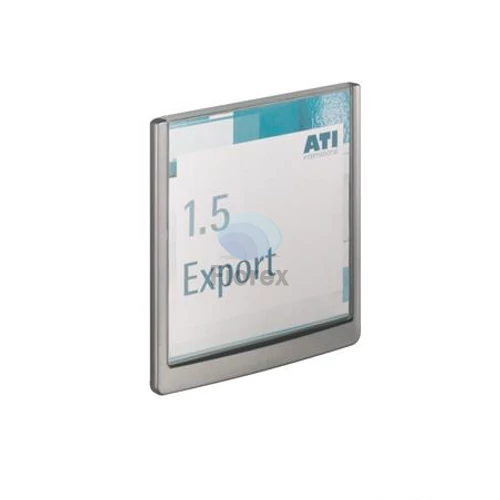 Információs tábla, 149x148,5 mm, DURABLE "CLICK SIGN", szürke