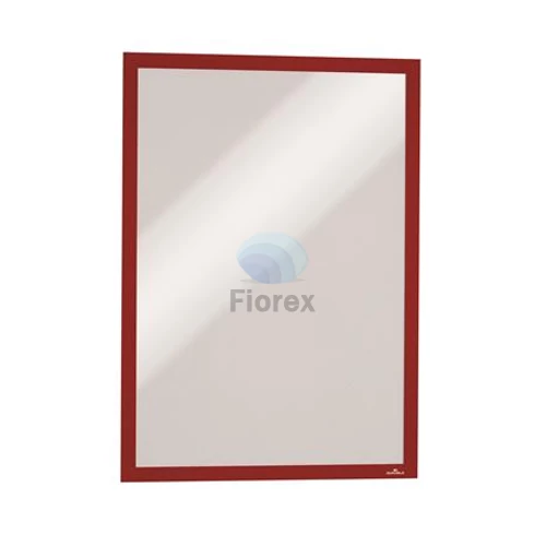 Infokeret, A3, mágneses, DURABLE "DURAFRAME® MAGNETIC", piros - 5db