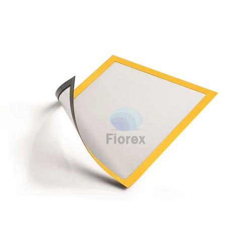 Infokeret, A4, mágneses, DURABLE "DURAFRAME® MAGNETIC", sárga - 5db