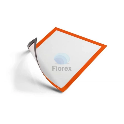 Infokeret, A4, mágneses, DURABLE "DURAFRAME® MAGNETIC", narancs - 5db