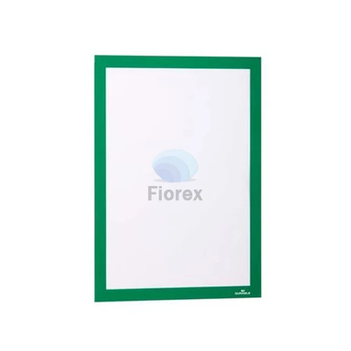 Infokeret, A4, öntapadó háttal, DURABLE "DURAFRAME®", zöld - 2db