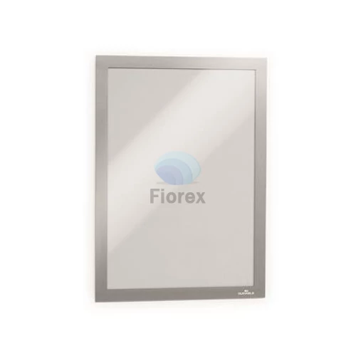 Infokeret, A4, öntapadó háttal, DURABLE "DURAFRAME®", ezüst