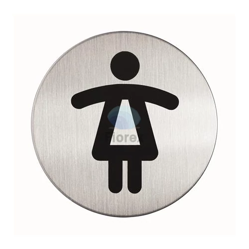 Információs piktogram, öntapadó, DURABLE "Női WC"