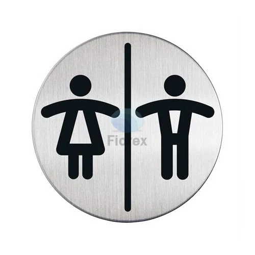 Információs piktogram, öntapadó, DURABLE "Női-Férfi WC"