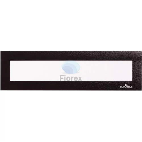 Bemutató fejléc, 297x40 mm, mágneses, DURABLE "DURAFRAME® MAGNETIC TOP", fekete - 5db