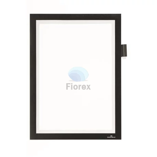 Infokeret, A4, öntapadó, jegyzetelhető, DURABLE DURAFRAME® "NOTE", fekete