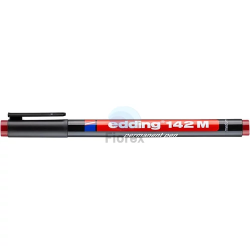Alkoholos marker, OHP, 1 mm, EDDING "142 M", piros