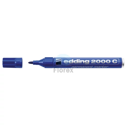 Alkoholos marker, 1,5-3 mm, kúpos, EDDING "2000", kék