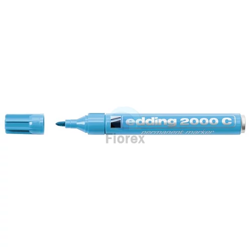 Alkoholos marker, 1,5-3 mm, kúpos, EDDING "2000", világoskék