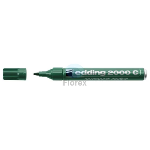 Alkoholos marker, 1,5-3 mm, kúpos, EDDING "2000", zöld