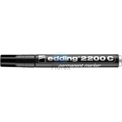 Alkoholos marker, 1-5 mm, vágott, EDDING "2200", fekete