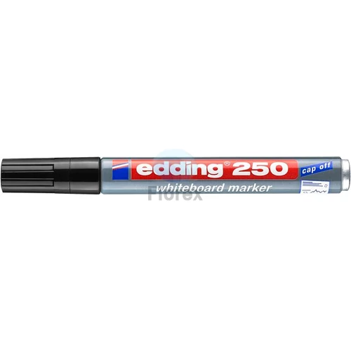 Tábla- és flipchart marker, 1-3 mm, kúpos, EDDING "250", fekete