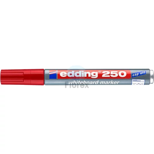 Tábla- és flipchart marker, 1-3 mm, kúpos, EDDING "250", piros