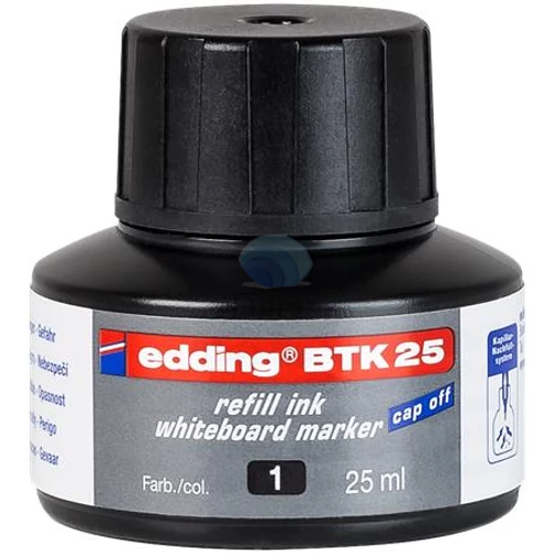 Utántöltő tábla- és flipchart markerhez, EDDING "BTK 25", fekete