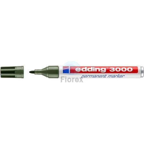 Alkoholos marker, 1,5-3 mm, kúpos, EDDING "3000", olívazöld