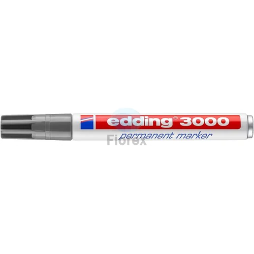 Alkoholos marker, 1,5-3 mm, kúpos, EDDING "3000", szürke