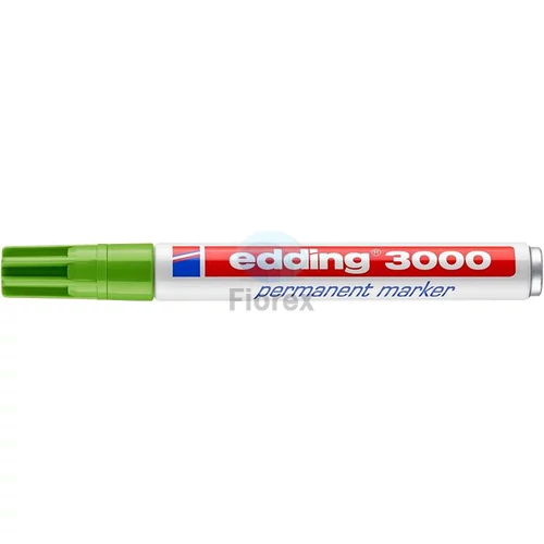 Alkoholos marker, 1,5-3 mm, kúpos, EDDING "3000", világoszöld