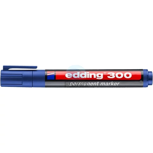 Alkoholos marker, 1,5-3 mm, kúpos, EDDING "300", kék