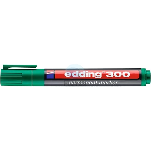 Alkoholos marker, 1,5-3 mm, kúpos, EDDING "300", zöld