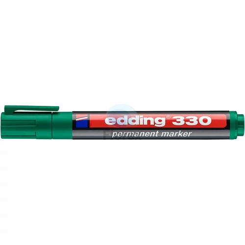 Alkoholos marker, 1-5 mm, vágott, EDDING "330", zöld
