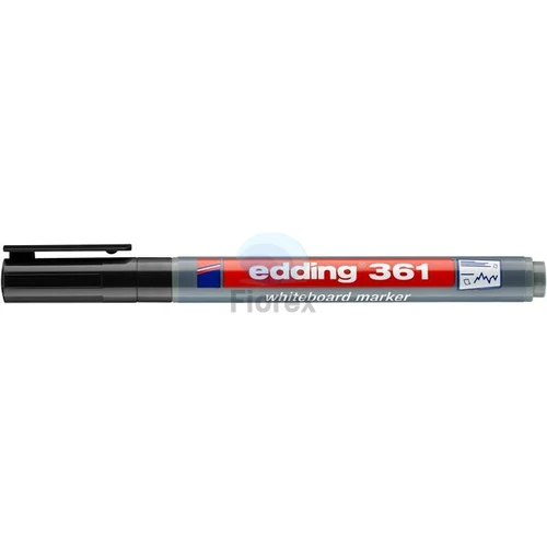 Tábla- és flichart marker, kúpos, 1 mm, EDDING "361", fekete