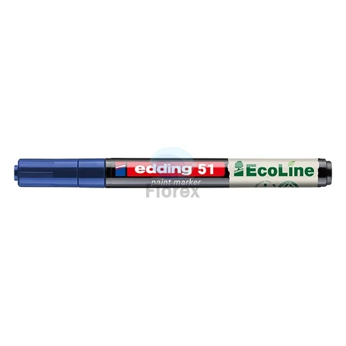 Lakkmarker, 1-2 mm, EDDING "51", kék