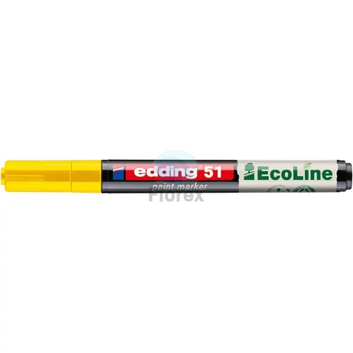 Lakkmarker, 1-2 mm, EDDING "51", sárga