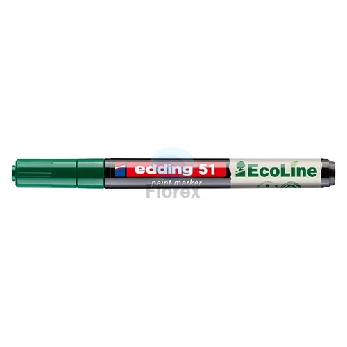 Lakkmarker, 1-2 mm, EDDING "51", zöld