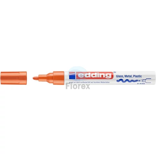 Lakkmarker, 2-4 mm, EDDING "750", narancssárga