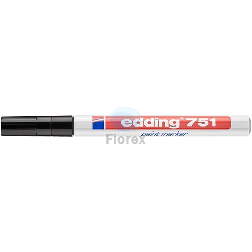 Lakkmarker, 1-2 mm, EDDING "751", fekete