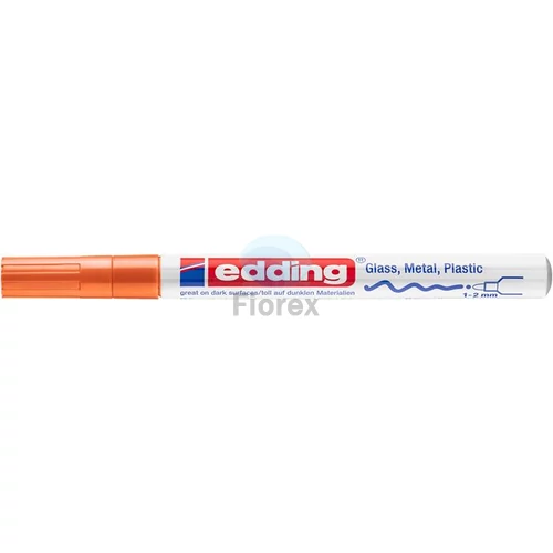 Lakkmarker, 1-2 mm, EDDING "751", narancssárga