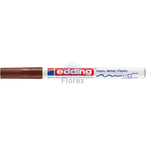 Lakkmarker, 1-2 mm, EDDING "751", barna