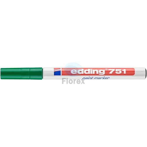 Lakkmarker, 1-2 mm, EDDING "751", zöld