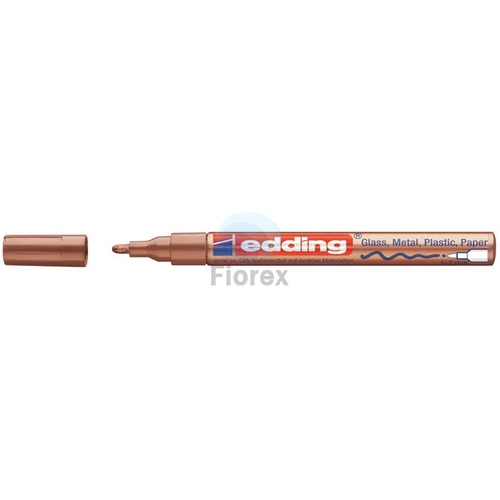 Lakkmarker, 1-2 mm, EDDING "751", vörösréz