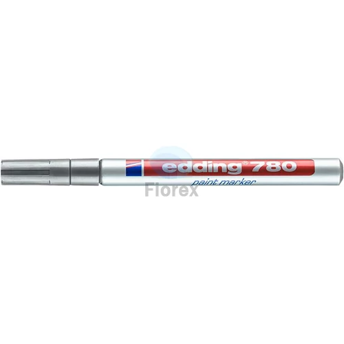 Lakkmarker, 0,8 mm, EDDING "780", ezüst