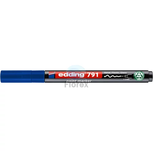 Lakkmarker, 1-2 mm, PCR, EDDING 791, kék
