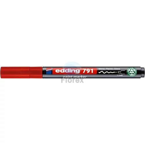 Lakkmarker, 1-2 mm, PCR, EDDING "791 PCR", piros
