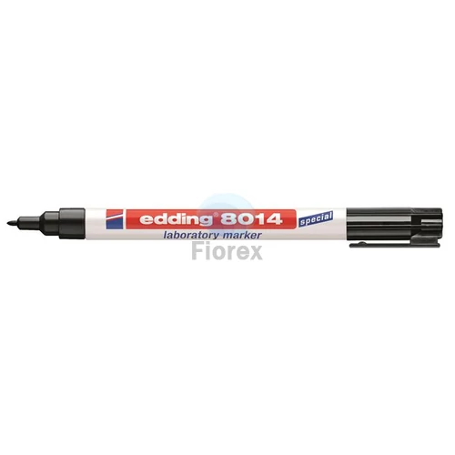 Laboratóriumi marker, 1 mm, kúpos, EDDING "8014", fekete