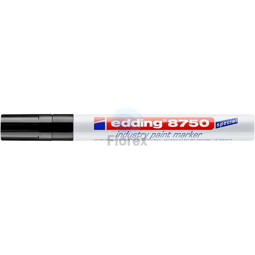 Lakkmarker, 2-4 mm, EDDING, "8750", fekete