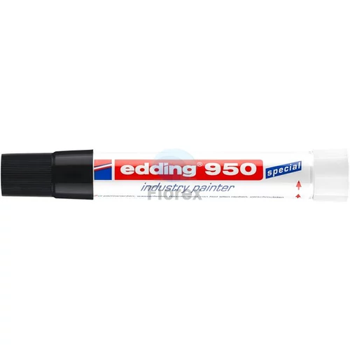 Jelölő marker, 10 mm, kúpos, EDDING "950", fekete