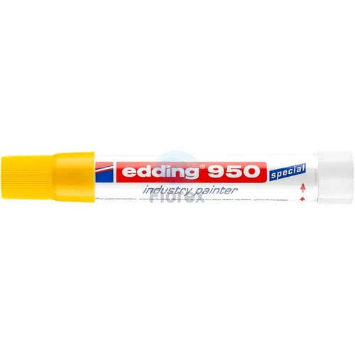 Jelölő marker, 10 mm, kúpos, EDDING "950", sárga