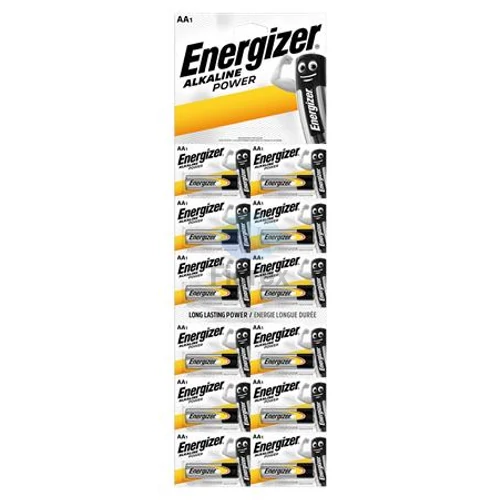 Elem, AA ceruza, 12 db, egyesével téphető, ENERGIZER "Alkaline Power Kartella"