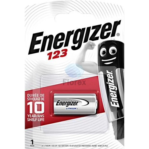 Speciális elem, CR123 fotóelem, 1 db, lítium, ENERGIZER