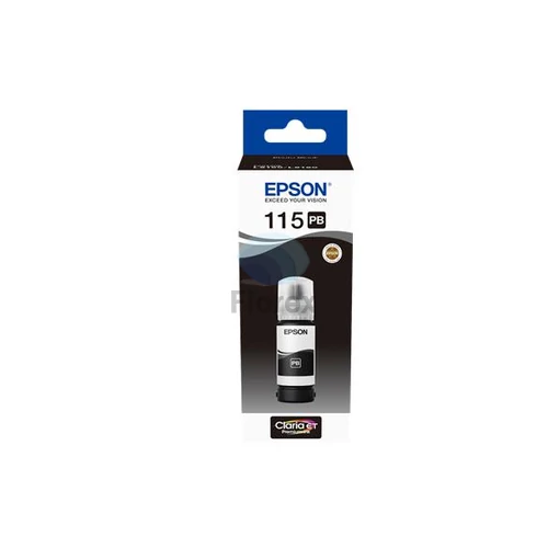 T07D14 Tinta, EcoTank L8160, L8180 nyomtatókhoz, EPSON, fotó fekete, 70 ml