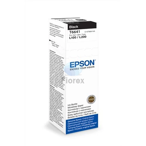 T66414A10 Tinta L100, 200mfp nyomtatókhoz, EPSON, fekete, 70ml