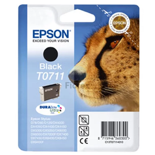 T07114011 Tintapatron Stylus D78, D92, D120 nyomtatókhoz, EPSON, fekete, 7,4ml
