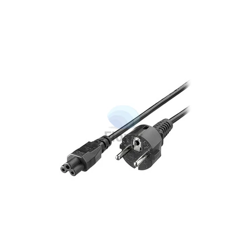 Hálózati tápkábel, noebookhoz, földelt, C5, 1,5 m, EQUIP, fekete
